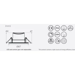 Llitt Sara LED Downlight 230V 1-pack
