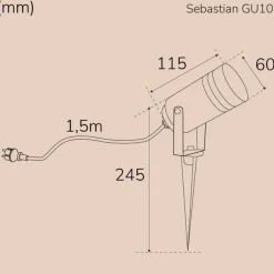 Llitt Sebastian Mark Spotlight GU10