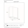Lucide Atila Rak Vägglampa LED IP65