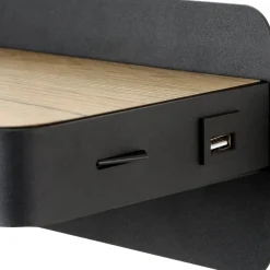 Lucide Atkin Vägglampa 5W LED med USB Laddare