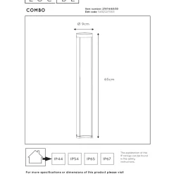 Lucide Combo 65 Pollare LED Svart