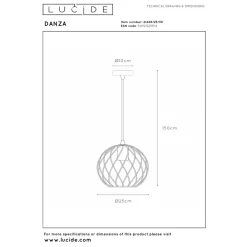 Lucide Danza 25 Pendel