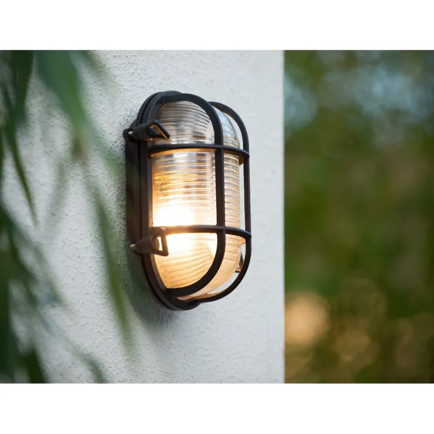 Lucide Dudley Vägglampa IP65 Mässing