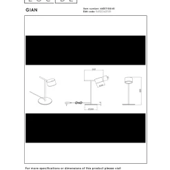 Lucide Gian Bordslampa LED