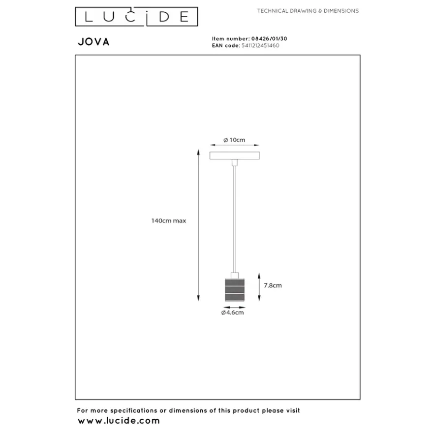 Lucide Jova 1L Pendel