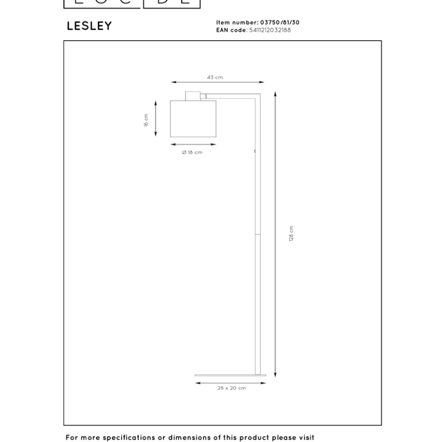 Lucide Lesley Golvlampa E27