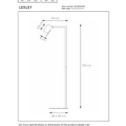 Lucide Lesley Golvlampa GU10