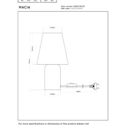 Lucide Macia Bordslampa E14