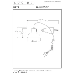 Lucide Moys Klämlampa E27