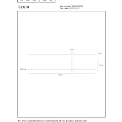 Lucide Segin 90 Vägglampa LED Svart
