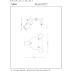 Lucide Tiana 3L Takspotlight GU10 Taupe