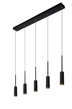Lucide Tubule 5L Pendel LED Svart