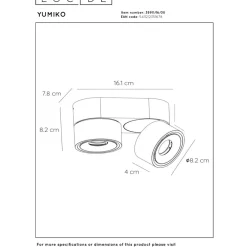 Lucide Yumiko 2L Takspotlight LED