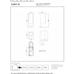Lucide Zaro Cube Vägglampa Dubbel Sensor GU10