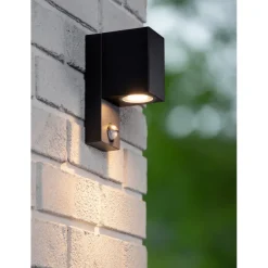 Lucide Zaro Cube Vägglampa Enkel Sensor GU10