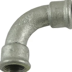 Metallrördelar Rörböj med 2 muff. Galv aducerade inv/gg R15x90°