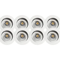 Namron Alfa Reflektor LED Downlight 10W 8-pack