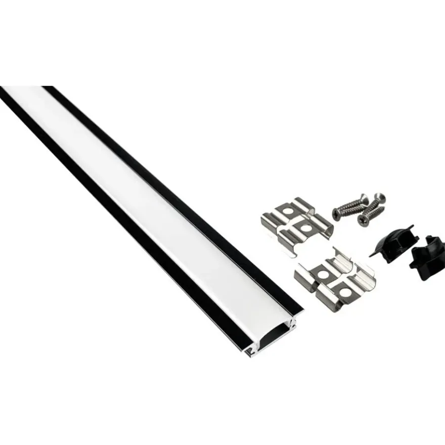 Namron Aluminiumprofil 2507 Infälld 2m