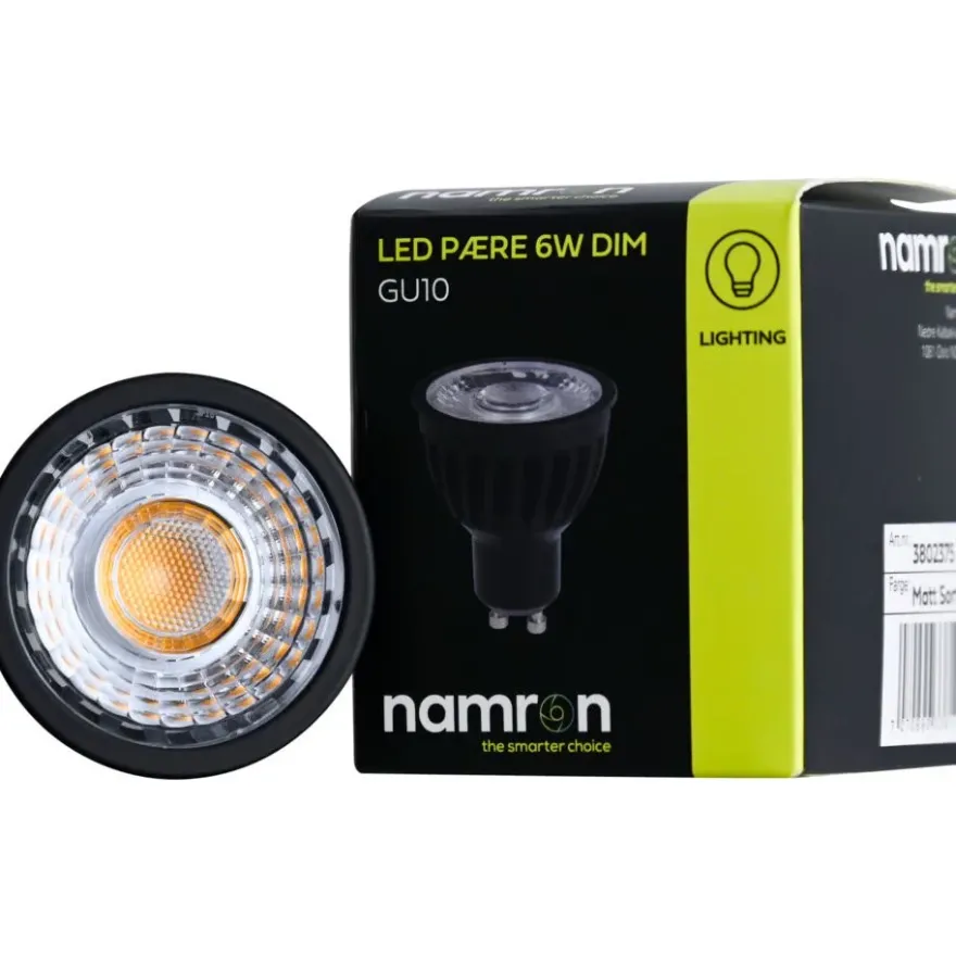 Namron LED-lampa 6W 3000K GU10