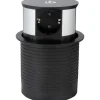 Namron Pop-Up Bordsmodul 3-vägsuttag 2xUSB Trådlös Laddning
