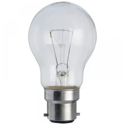 Normallampa B22 15W Klart 240V