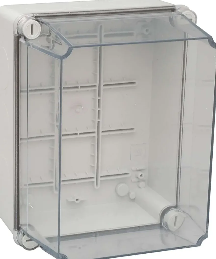 Plastkapsling med transperant lock