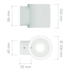 Plejd Väggarmatur OUT-01 LED