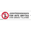 Skylt jordförbindning