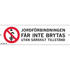 Skylt jordförbindning