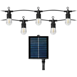 Solar Filament LED Ljusslinga Solcell 10m