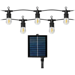 Solar Flame LED Ljusslinga Solcell 10m