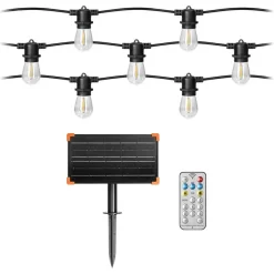 Solar LED Ljusslinga Solcell 15m