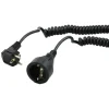 SPIRALKABEL H05VV-F 3G1,0 SVART 0,8M