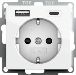 System 55 1-vägsuttag + 1xUSB-C 1xUSB-A
