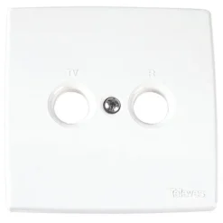 Televes Täcklock för R/TV Antennuttag Standard Vit