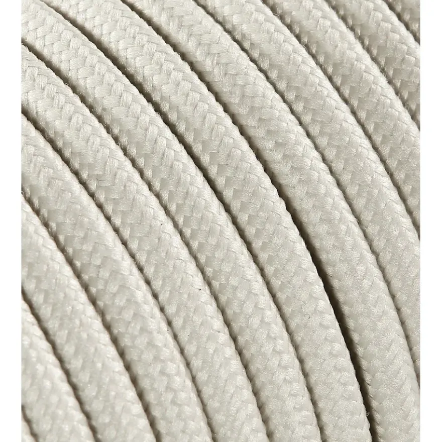 Textilkabel Gräddvit 2x0,75mm²