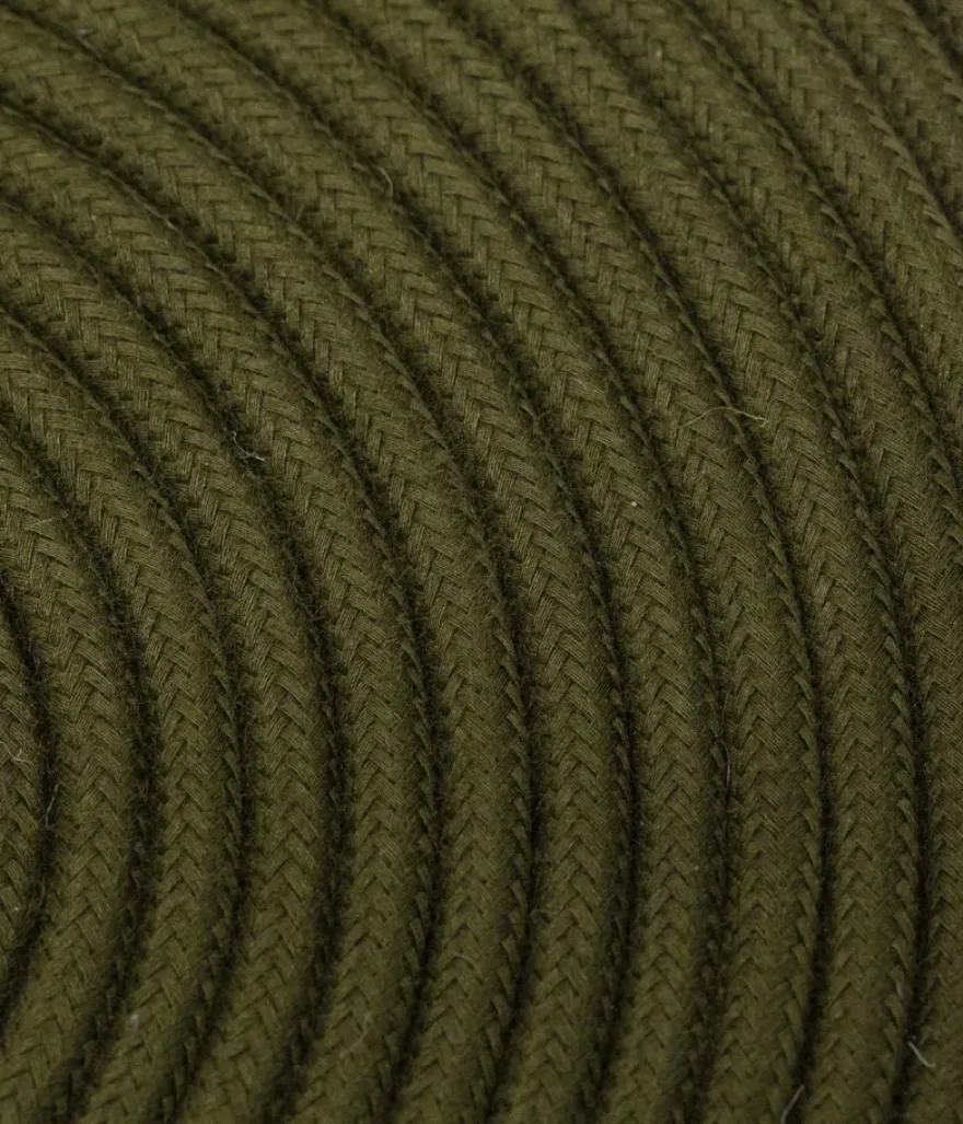 Textilkabel Mossgrön 2x0,75mm²