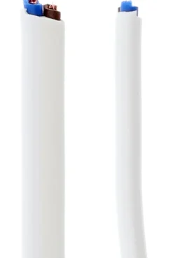Textilkabel Platt Svart 2x0,75mm²