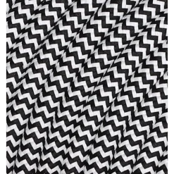 Textilkabel SickSack 2x0,75mm² Svart/Vit