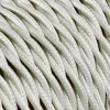 Textilkabel Tvinnad Benvit 2x0,75mm²
