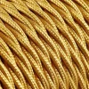 Textilkabel Tvinnad Guld 3x0,75mm²