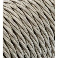 Textilkabel Tvinnad Sand 3x0,75mm²