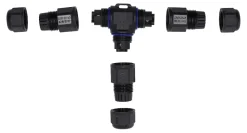 T-koppling förskruvningsskarv 3x4mm² IP68