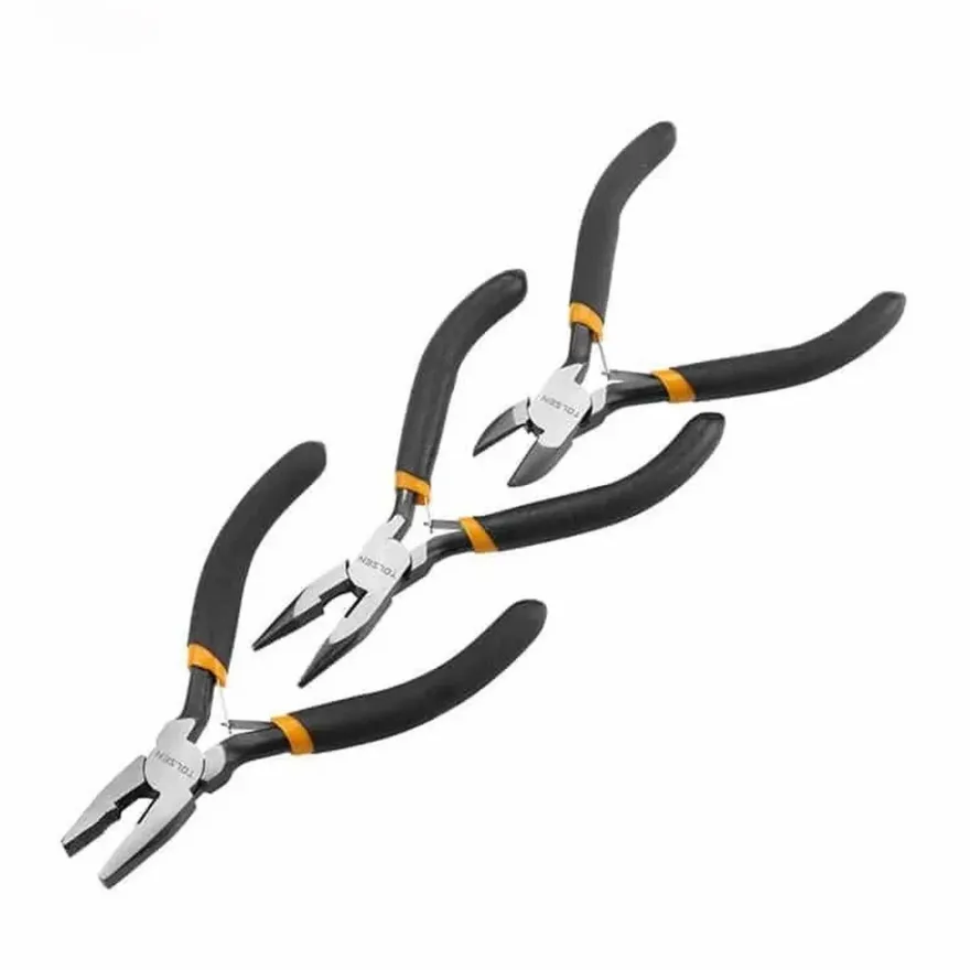 Tänger 3-pack 115mm, kombinationstång, avbitare, spetstång