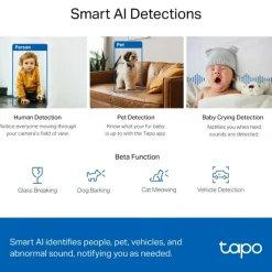 TP-Link Tapo C220 Övervakningskamera Wi-Fi Pan/Tilt AI