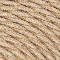 Tvinnad Textilkabel Jute 3x0,75mm² Säckväv