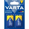 Varta Batteri Longlife Power 9V 2-pack