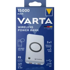Varta Wireless Powerbank 15000mAh 2xUSB-A