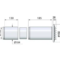 Volution Genomföringskit Ø100