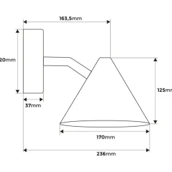 Westal Tratt Micro GU10 Vägglampa